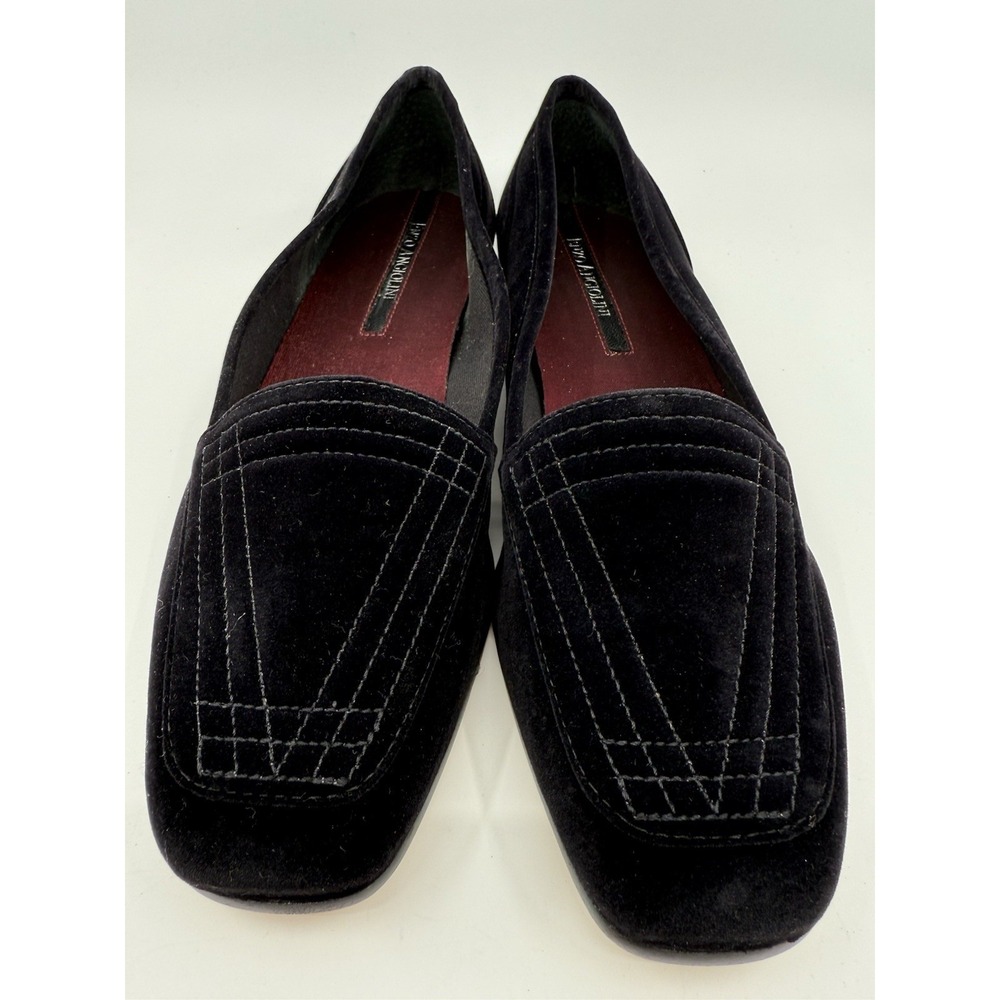 Enzo Angiolini Women's Black Velvet Liberty Loafers Size 8 1/2 M NIB Shoes